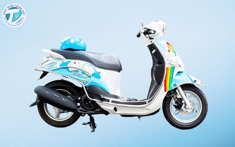 Decal dán xe máy hình hoạt hình, động vật